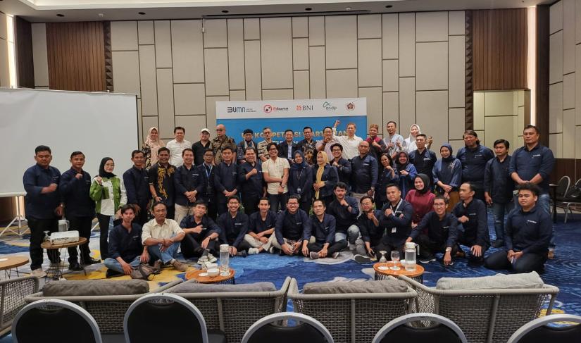 Foto bersama peserta Uji Kompetensi Wartawan di Bengkulu, Jumat (26/1/24). (Foto : Agus/Penarafflesia.com).