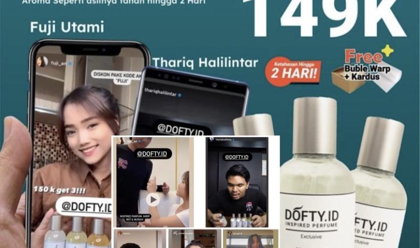 Parfum Dofty.Id parfumnya para Selebgram Indonesia