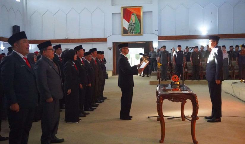 Dokumentasi Pelantikan Pejabat Eselon II dan III Pemprov Bengkulu.