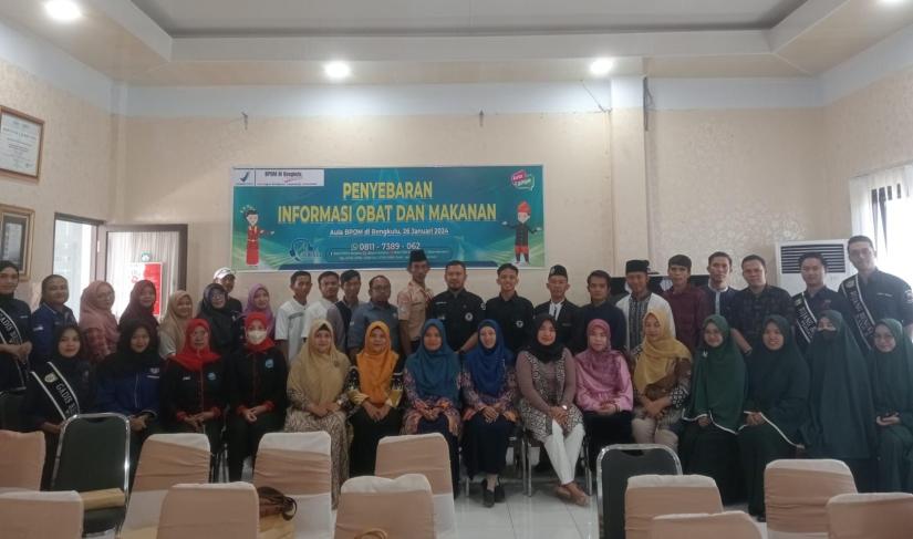 Penyebaran Informasi Obat dan Makanan di Aula BPOM Bengkulu pada Jumat, 26 Januari 2024. (Foto:Yusuf/Penarafflesia.com).