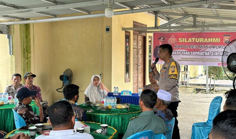 Kapolres Mukomuko Ajak Masyarakat Penarik Menjaga Keamanan Dan Ketertiban Bersama Polri FOto/DoK: