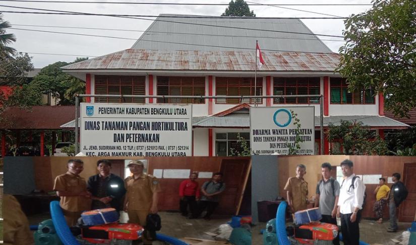 Pembagian 30 unit mesin pompa air, dari dinas pertanian" Redy Penarafflesia.com "