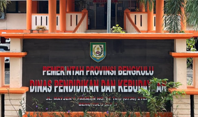 Kantor Dinas Pendidikan dan Kebudayaan (Dikbud) Provinsi Bengkulu.