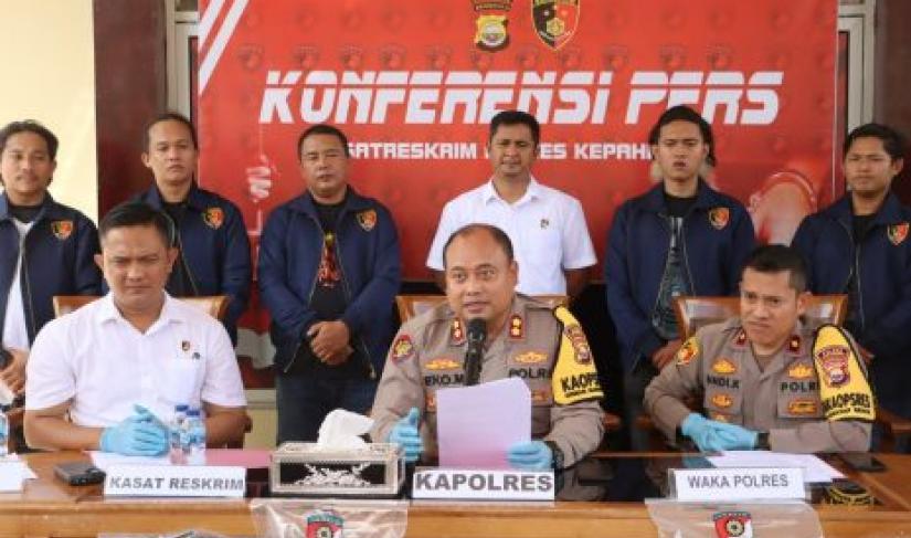 Konferesi Pers Polres Kepahiang (Foto/Ist/PolresKepahiang)