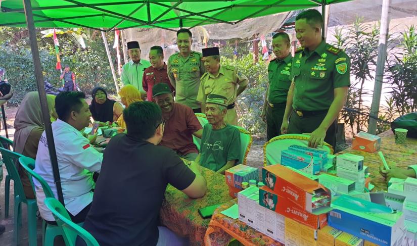 Dandim 0423 Bu, Launching Peresmian 1.898 Titik Air Bersih TNI AD Manunggal Air Bersih Tahun 2024 bersama KASAD Jenderal TNI Maruli Simanjuntak / Poto Redy fenarafflesia.com