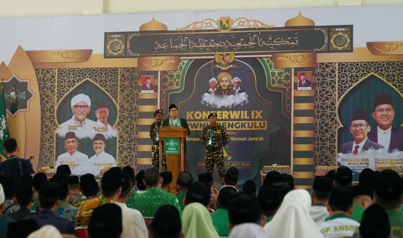Pembukaan Konferwil IX PWNU, di Asrama Haji Kota Bengkulu, Sabtu (6/7/24).