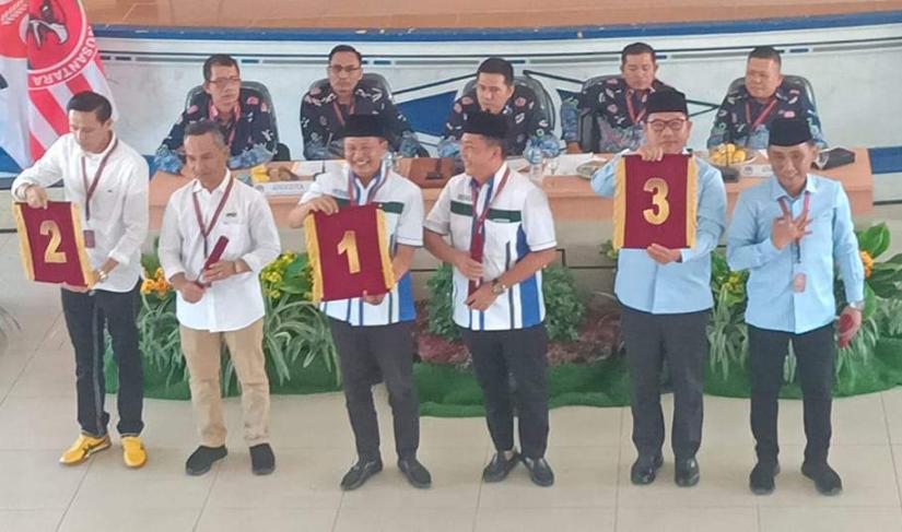 Tiga pasangan calon Bupati dan wakil Bupati Kaur mengdapatkan nomor sesuai undian, Senin, (23/09/2024)