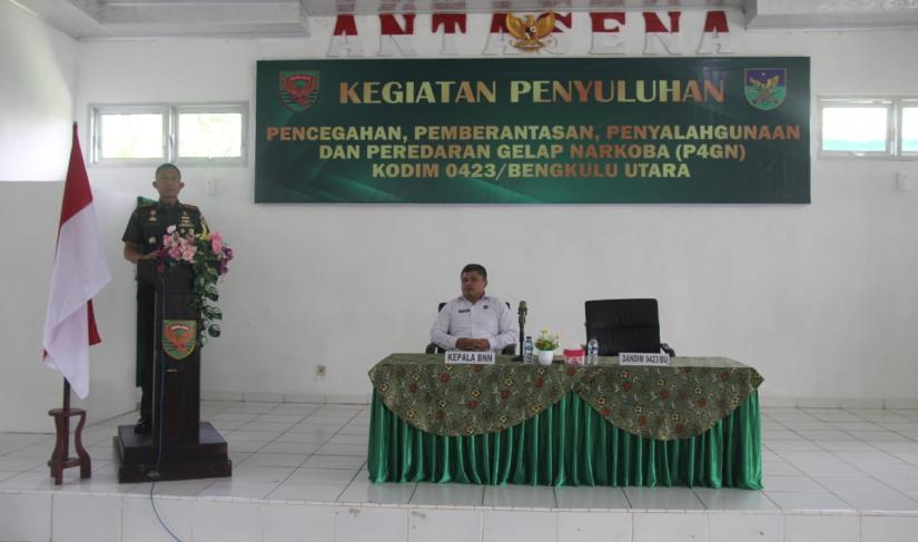 Kodim 0423/BU Gandeng BNN Kota Bengkulu untuk Gelar Penyuluhan P4GN." Redy Penarafflesia.com"