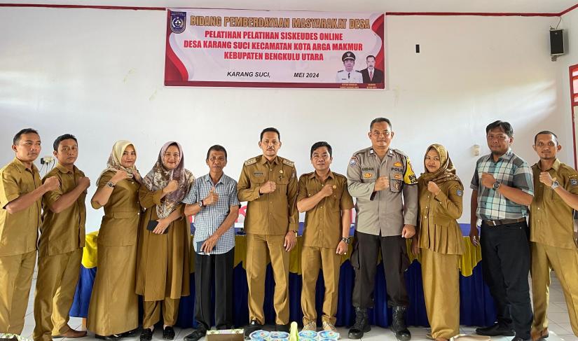 Peserta pelatihan siskeudes desa karang suci kecamatan kota argamakmur " Redy - Penarafflesia.com "