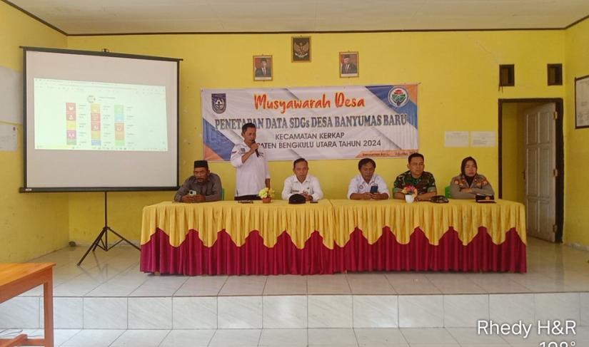 Rapat penetapan data SDGs desa banyu mas baru." Redy Penarafflesia.com "