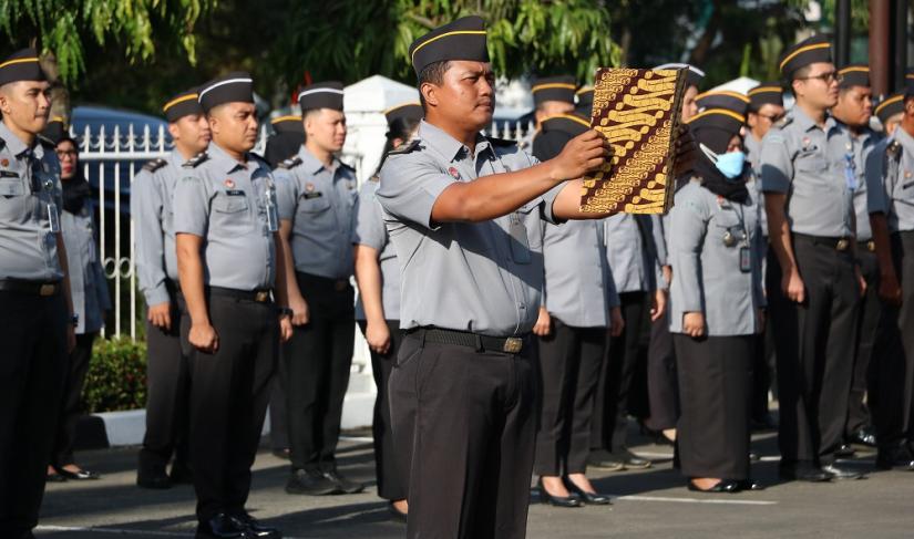 ASN Kemenkumham Bengkulu Tandatangani Pakta Integritas dan Perjanjian Kinerja.