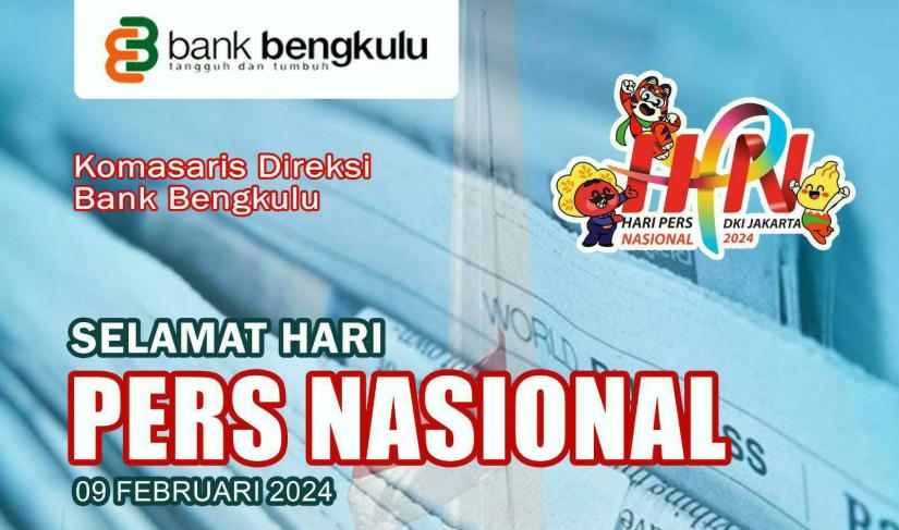 Ucapan Hari pres Nasonal Dari Direksi dan Komisaris Bank Bengkulu 