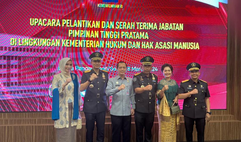 Kemenkuham Bengkulu Hadiri Pelantikan 57 Petinggi Baru