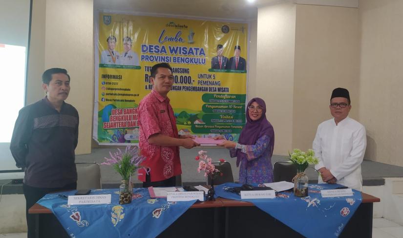 Pemenang 10 Besar Lomba Desa Wisata Se-Provinsi Bengkulu Diumumkan.