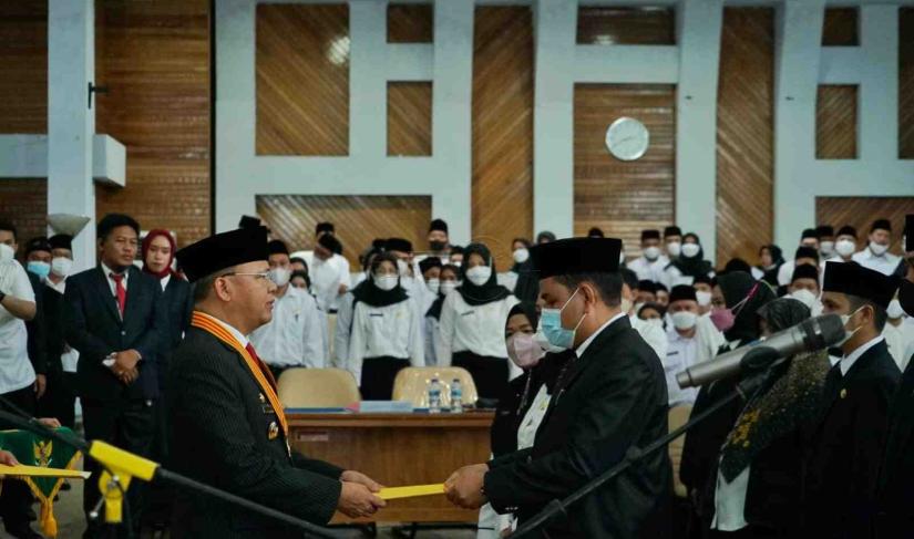 Dokumentasi penyerahan SK PPPK di Lingkup Pemerintahan Provinsi Bengkulu.
