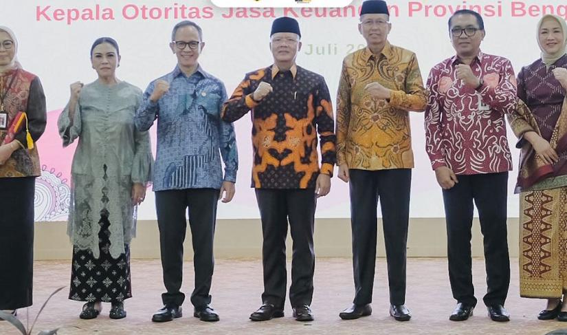 Otoritas Jasa Keuangan (OJK) Republik Indonesia melaksanakan Pengukuhan Kepala OJK Provinsi Bengkulu yang baru periode 2024-2028.