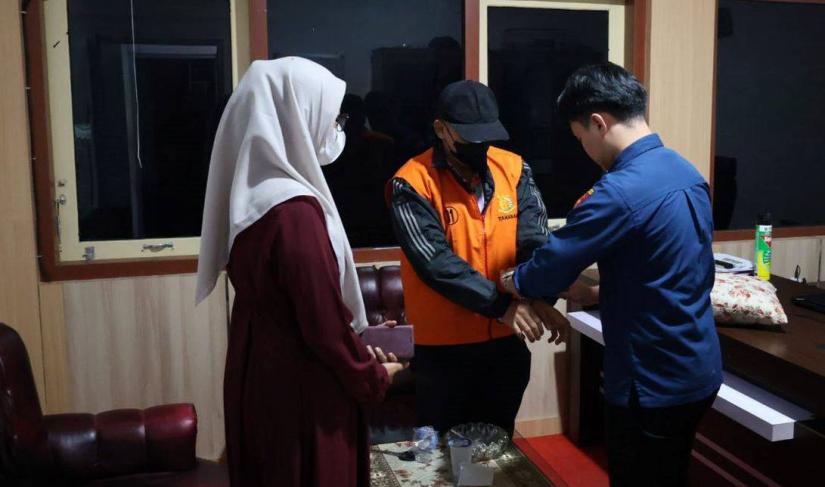 RM digiring ke Rutan Kelas IIB Bengkulu