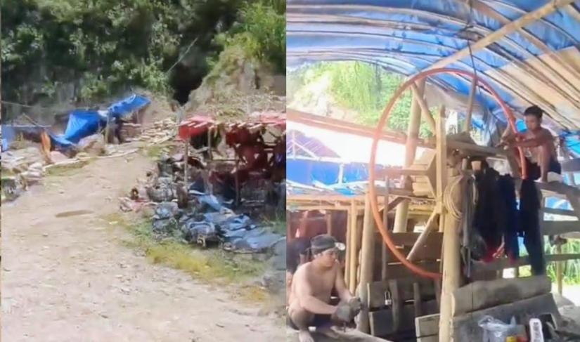 Tambang emas ilegal.