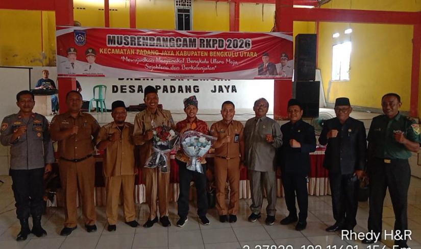 Musrembang Kecamatan Padang Jaya, Kabupaten Bengkulu Utara, Senin (3/2/25).