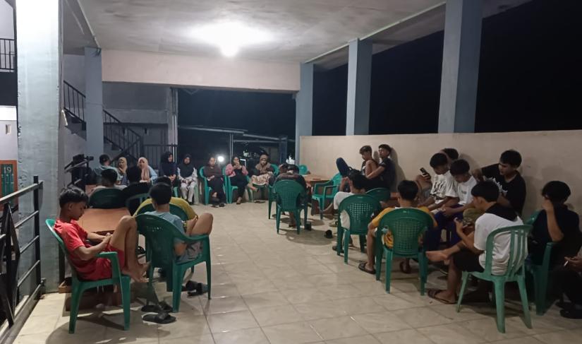 Pemuda-pemudi Desa Tanjung Beringin menggelar musyawarah pada Rabu malam (16/07/2025) di balai Desa Tanjung Beringin.