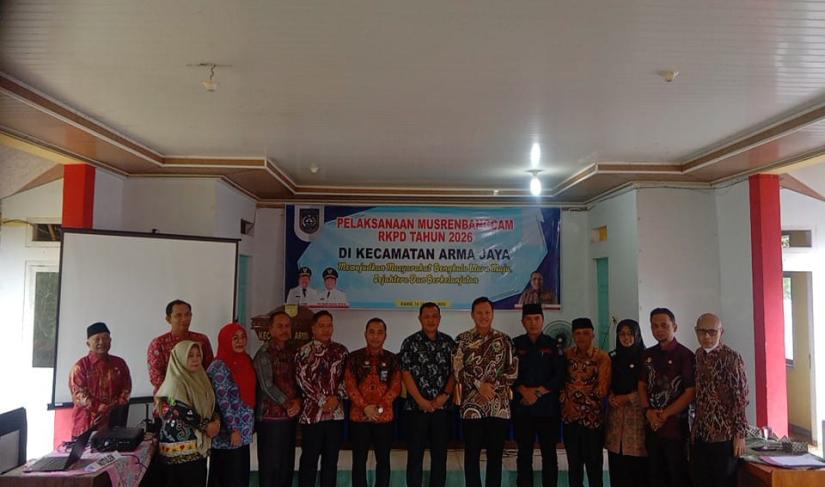 Musrembangcam di Kecamatan Arma jaya, kegiatan berlangsung di Aula Kantor Camat Arma Jaya, Kamis (16/01/2025).