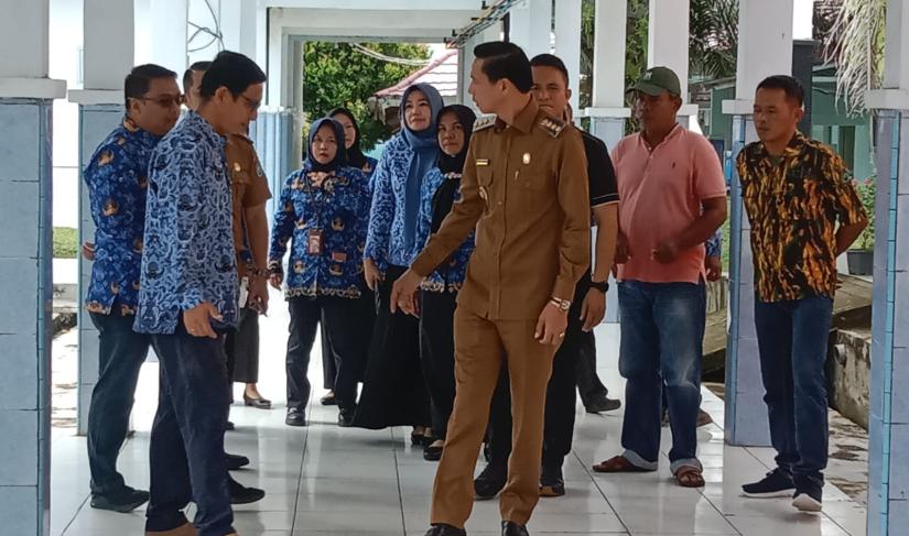 Bupati Kaur Gusril Pausi S. Sos. M. Ap,  kunjungan mendadak  ke Rumah Sakit Umum Daerah (RSUD) Kaur