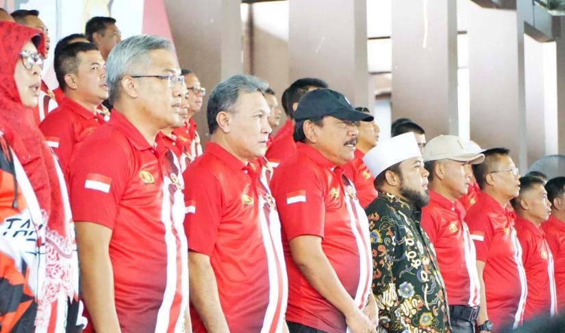Kejuaraan Taekwondo Kapolda Bengkulu Cup 2025 resmi dibuka di GOR Sawah Lebar, Jumat (23/5).