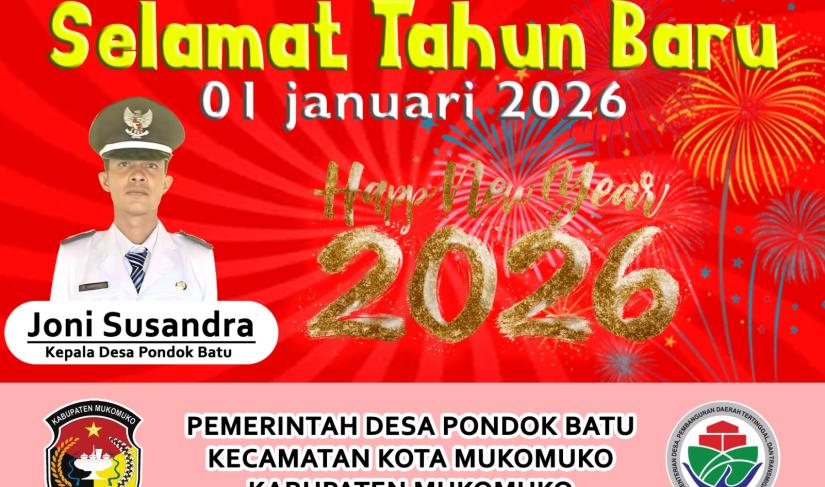 Kepala Desa Pondok Batu, Kecamatan Kota Mukomuko, Kabupaten Mukomuko, Joni Susandra