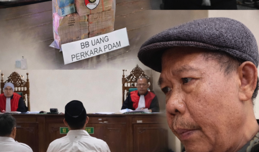 Ilustrasi gabungan sidang kasus THL Perumda Tirta Hidayah, Konferensi pers barang bukti Polda Bengkulu, Kuasa Hukum Terdakwa