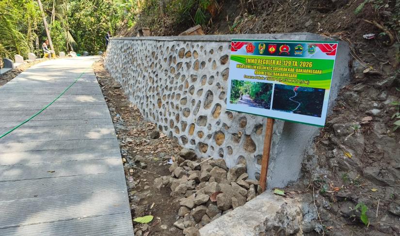 Enam Talud Rampung 100 Persen Gumelem Kulon Makin Kokoh