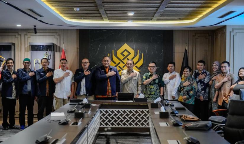 audiensi antara Menteri Kebudayaan RI, Fadli Zon, dan jajaran Pengurus Pusat JMSI di Ruang Mataram, Jakarta, Selasa (3/3/2026).