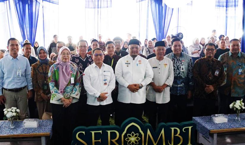 Pembukaan layanan Penukaran Uang Terpadu Semarak Rupiah Ramadan dan Idul Fitri (SERAMBI) 2026.