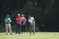 Menpora Zainudin Amali membuka Open Golf Tournament di Araya Golf Malang, Jawa Timur, Selasa (22/11/2022). 