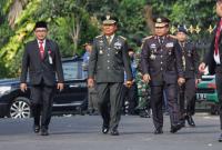 Pangdam V/Brawijaya, Mayjen TNI Farid Makruf peringati Hari Kebangkitan Nasional yang berlangsung di Gedung Negara Grahadi, Surabaya pada Senin (22/05/2023).