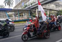 Arak-arakan penyandang disabilitas di DKI Jakarta