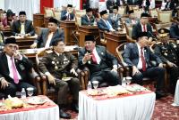 Wagub Bengkulu dan Jajaran Ikuti Rapat Paripurna Istimewa HUT RI Ke 78 Agenda Mendengar Pidato Presiden RI