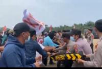 Polres Mukomuko saat Lakukan Simulasi Pengamanan Demo Pemilu 2024