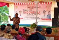 Bupati BU Ir mian saat menyampaikan sambutan nya  
