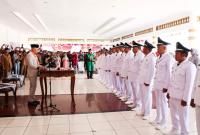 Pelantikan Kades terpilih di Bengkulu Selatan, Senin (28/8/23).