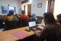 Acara Vidcon di Ruang Rapat BKAD, Kamis (21/09/2023)