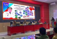 Rapat Koordinasi (Rakor) Tim Evaluasi Pengawasan Realisasi Anggaran (TEPRA) se-Provinsi Bengkulu dan launching aplikasi Elektronik Pengendalian Pembangunan (EPP) Kabupten BU. Bertempat di Ruang Pola Sekdakab BU