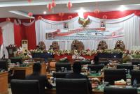 Ketua DPRD BU,Bersama Bupati dan wakil bupati serta unsur Tripika dan seluruh SKPD sebengkulu utara 