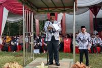 Bupati BU, menghadiri HUT HGN ke 78 sekaligus menjadi inspektur upacara