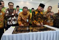 Rohidin Resmikan Gedung Baru Kantor BPJS Ketenagakerjaan (Housewarming dan Pengenalan Ruang Layanan Baru) di Jalan P. Natadirja KM 7, Kamis (3/8).