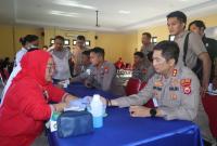 Kegiatan Donor Darah di Polres Seluma bertempat di Aula Endra Dharmalaksana, Kamis (15/06/2023) pukul 08.00 WIB.