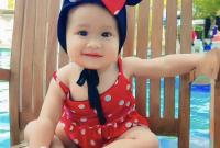 Potret lucu Aleena Naura Ahmada bayi lucu dan menggemaskan. (Doc:red123)