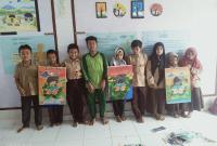 Tampak Pelajar usai Menggambar Gajah Seblat di Sekolah Bersama Kanopi Hijau indonesia