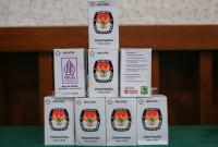 KPU Kota Bengkulu menerima 1.974 botol tinta untuk Pemilu 2024.