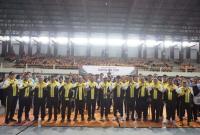 Plt Gubenur Rosjonsyah dan Kapolda Bengkulu Irjen Pol. Anwar saat membuka Kejurda Bola Voli Indoor Kapolda Cup 2024 di GOR Sawah Lebar, Kamis (5/12/2024). (Angga~PenaRafflesia.Com)