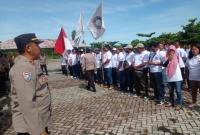 Momen May Day Serikat Pekerja Agro Muko Disambut Langsung Ketua DPRD Foto/Dok: Surya